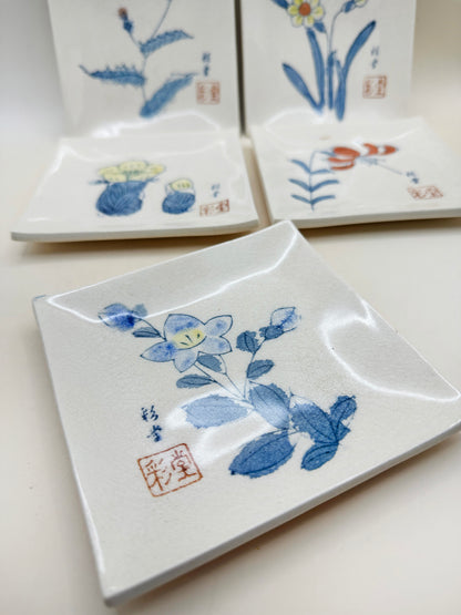 TB110 - Set of Akazu-yaki Small Plates 赤津焼