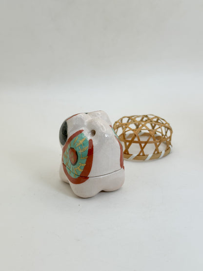 TB370 - Raku Inu Kaburi Kōgō by Itō Keiraku 伊東桂楽