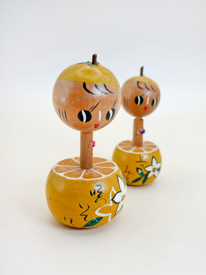 K05047 - Omiyage Mikan Kokeshi Shirahama 白浜町