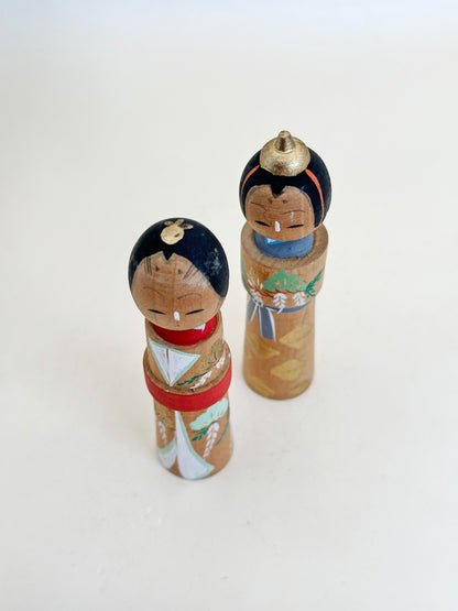 K10157 - Pair of Kokeshi Hina Ningyō 雛人形