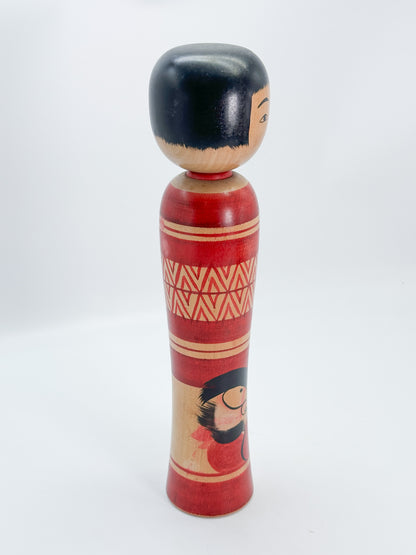K35016 - Tsugaru Kokeshi by Kenzo Hasegawa 長谷川健三