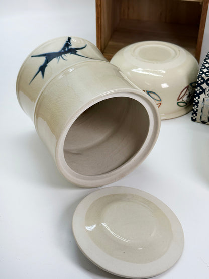 TC129 - Japanese Matcha Tea Ceremony Set – 茶箱 (Chabako) Complete Tea Utensil Set