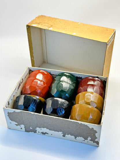 TB109 - Lacquered Japanese Soup Bowls with Lids 本漆塗り