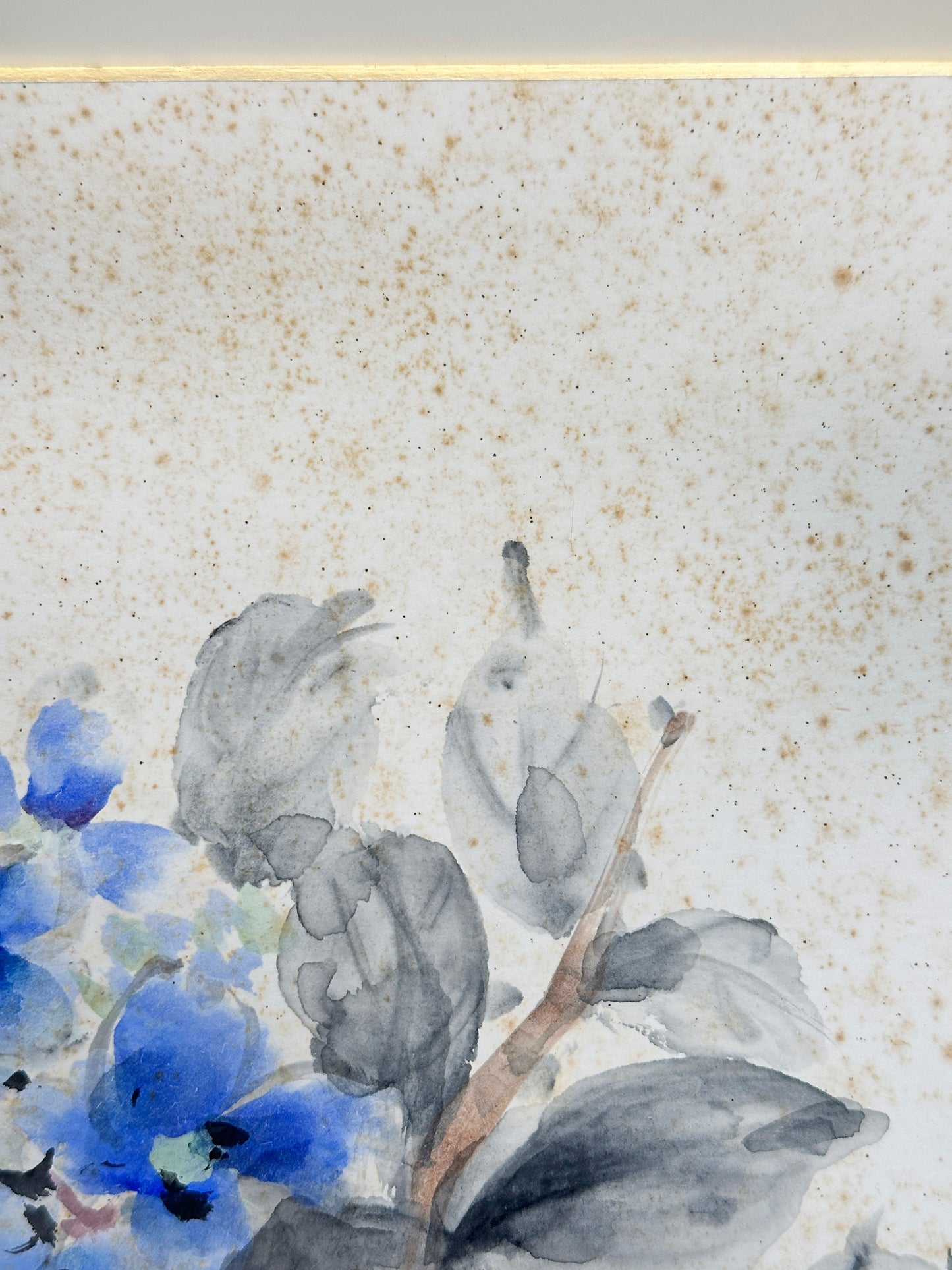 SHP190 -  Shikishi Artwork Card – Hydrangea 紫陽花図