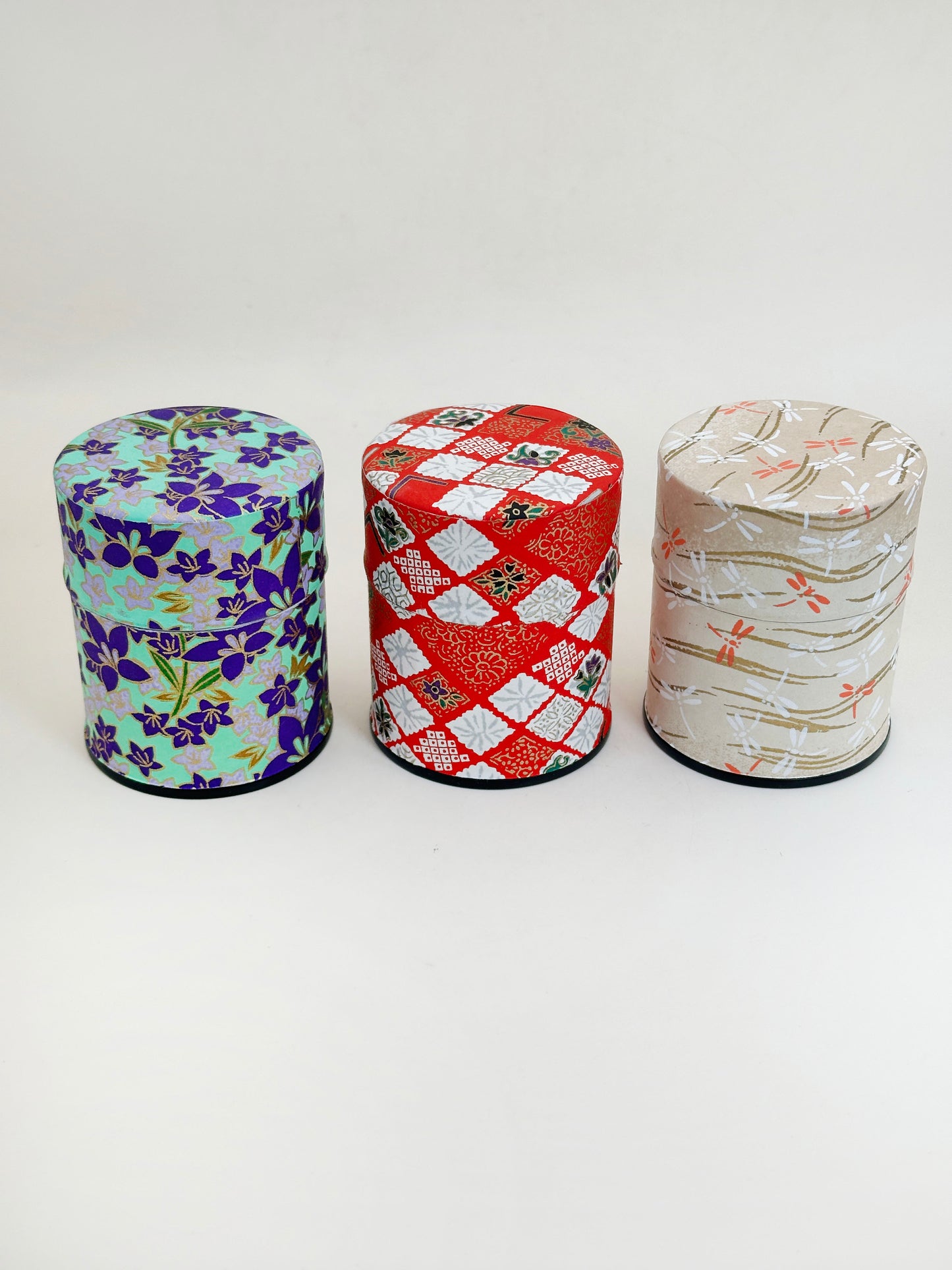 TC130 - Japanese Washi Mini Tea Canister Set ミニ茶筒