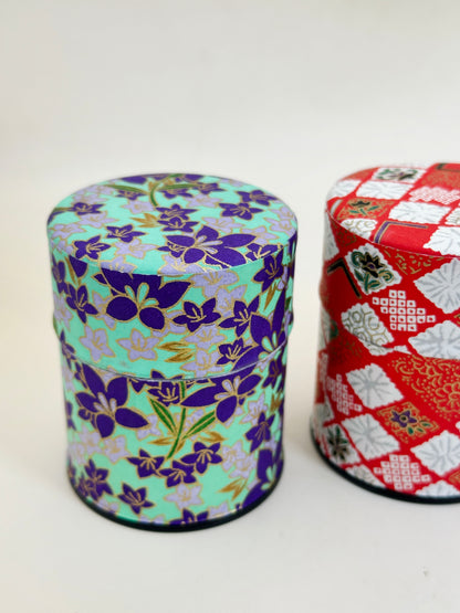 TC130 - Japanese Washi Mini Tea Canister Set ミニ茶筒