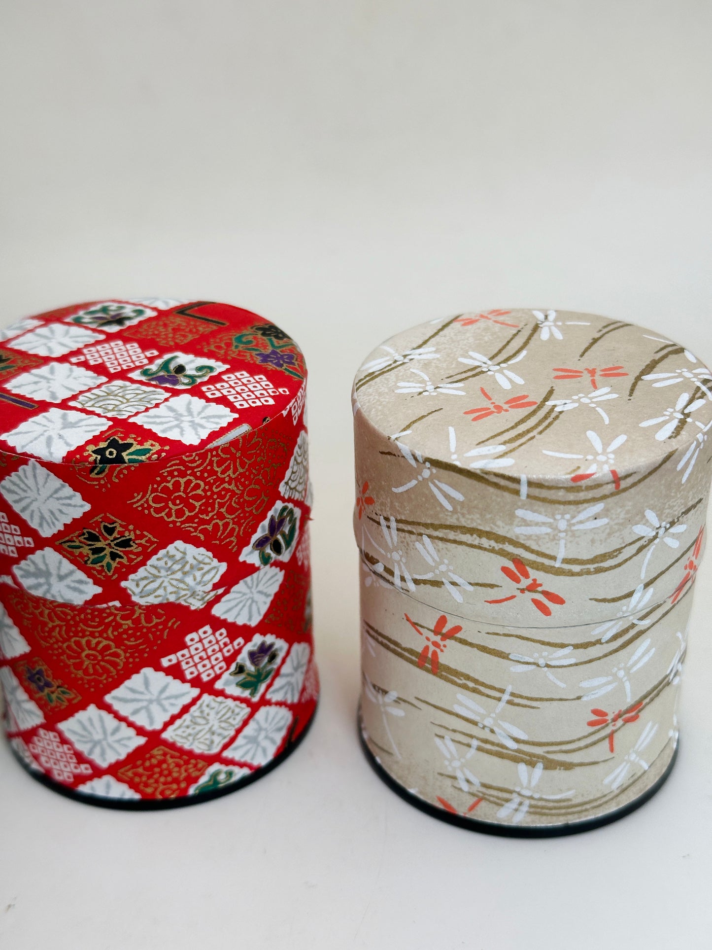 TC130 - Japanese Washi Mini Tea Canister Set ミニ茶筒