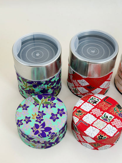 TC130 - Japanese Washi Mini Tea Canister Set ミニ茶筒