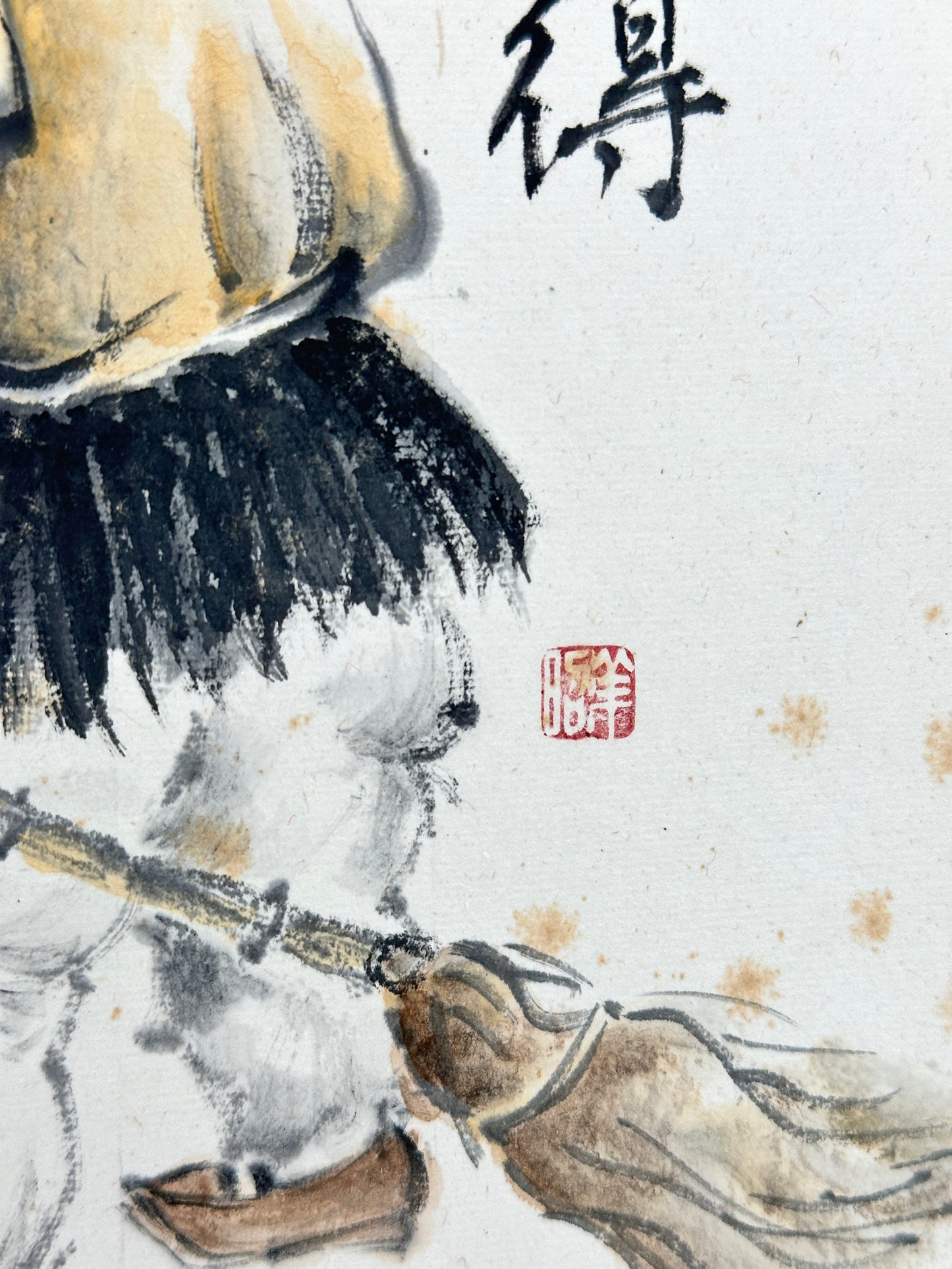 SHP191 - Zen Shikishi artwork Hanshan and Shide