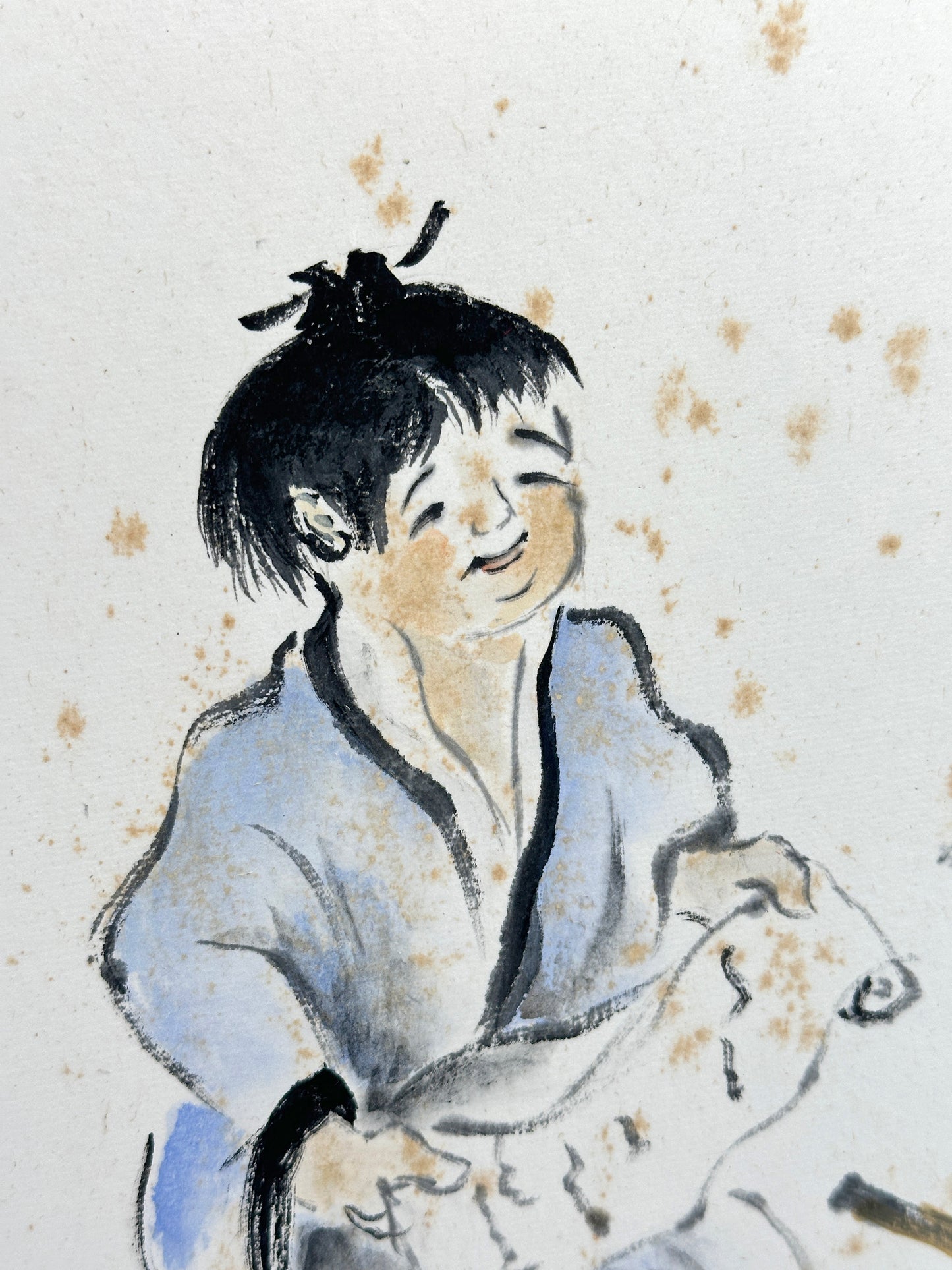 SHP191 - Zen Shikishi artwork Hanshan and Shide