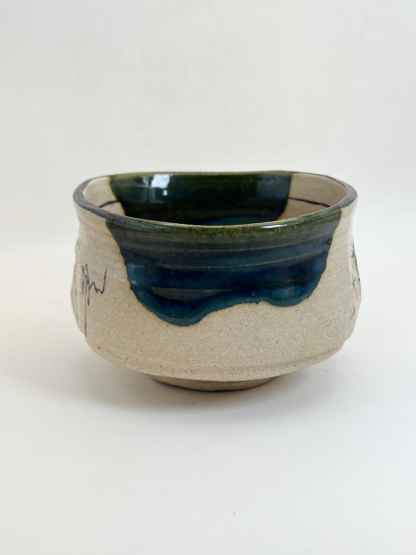 TC134 - Chawan Matcha Bowl of Oribe-yaki 織部焼