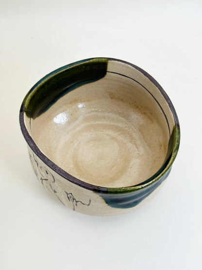 TC134 - Chawan Matcha Bowl of Oribe-yaki 織部焼