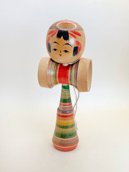 K20104 -  Folk Toy Kokeshi kendama ケン玉
