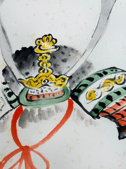 SHP195 - Shikishi artwork – Kabuto by Yōshō 洋昭