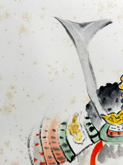 SHP195 - Shikishi artwork – Kabuto by Yōshō 洋昭