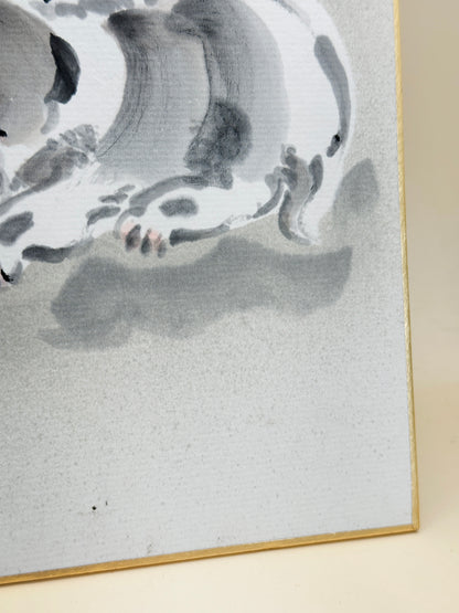 SHP194 - Japan Ink painting 3 puppies - Dog