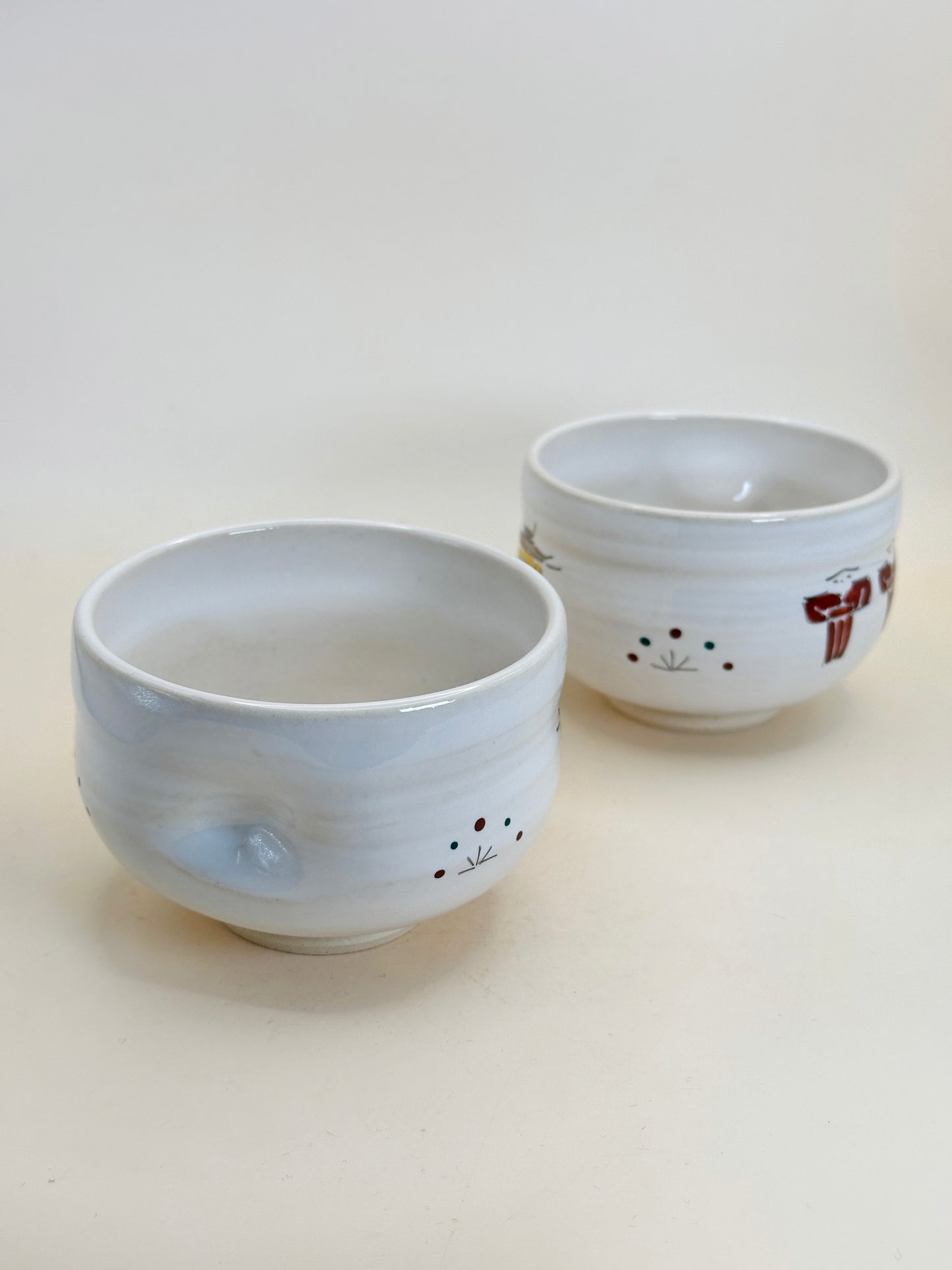 TB114 - Yunomi Tea Cup Set by Ōshio Shōzan - Akahada-yaki 赤膚焼