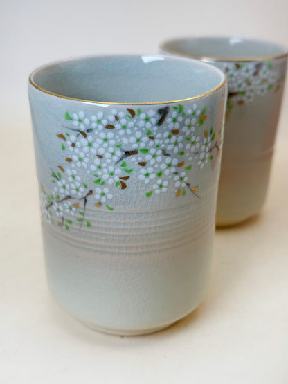 TB232 - Hagi-yaki yunomi tea cup by Tachikichi たち吉