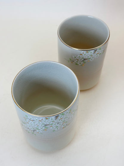 TB232 - Hagi-yaki yunomi tea cup by Tachikichi たち吉