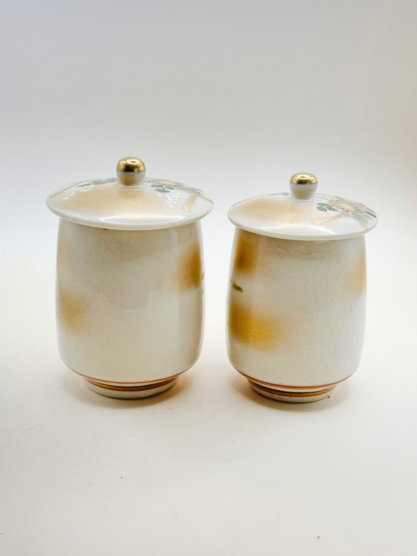 TB112 - Kutani-yaki Lidded Tea Cup Set by Roko 芦湖