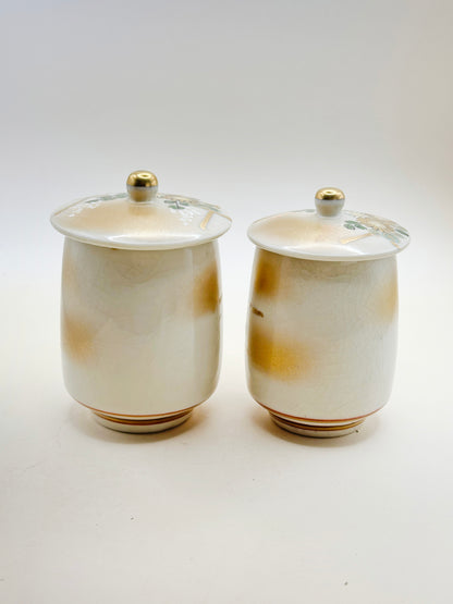 TB112 - Kutani-yaki Lidded Tea Cup Set by Roko 芦湖