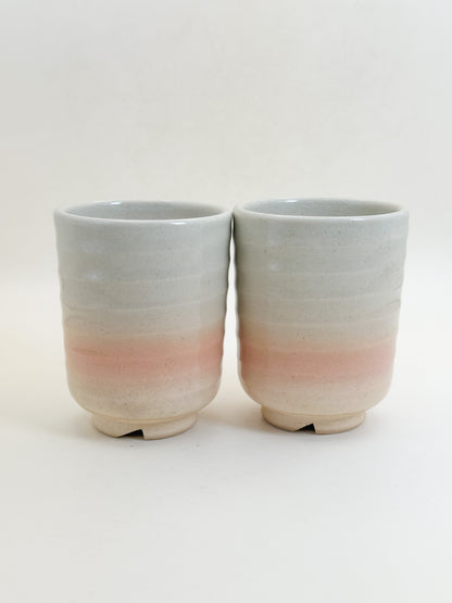 TB379 - Hagi-yaki yunomi tea cup set 萩焼