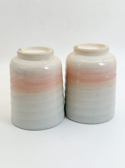 TB379 - Hagi-yaki yunomi tea cup set 萩焼