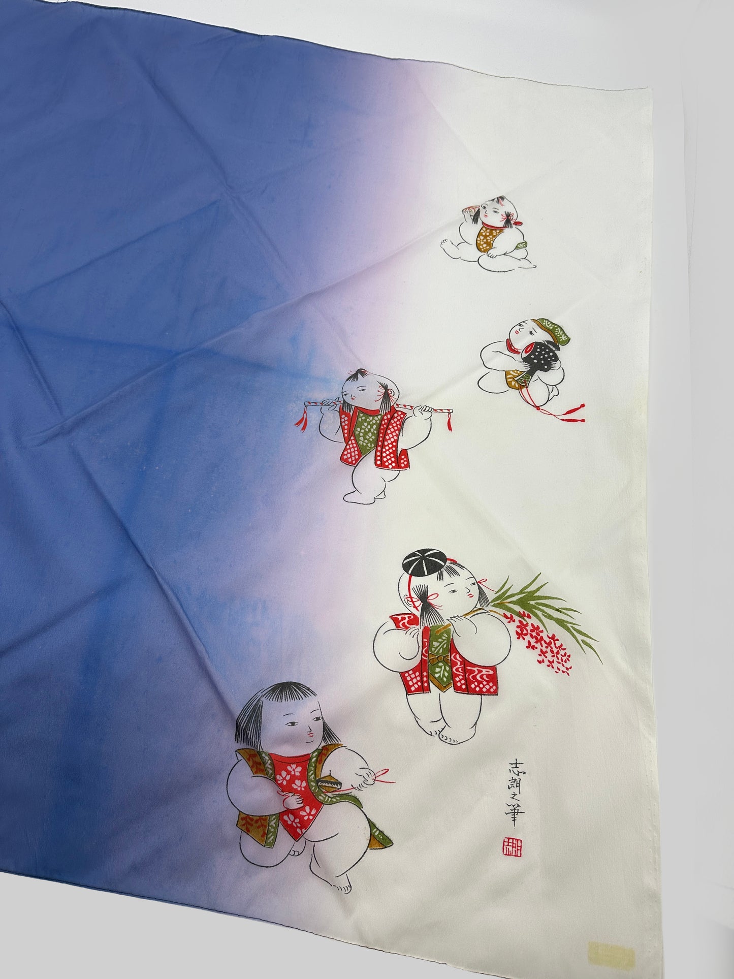 FA14 - Furoshiki Fabric Cloth Kotobuki Ningyō 寿人形