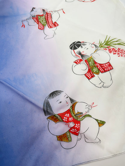 FA14 - Furoshiki Fabric Cloth Kotobuki Ningyō 寿人形