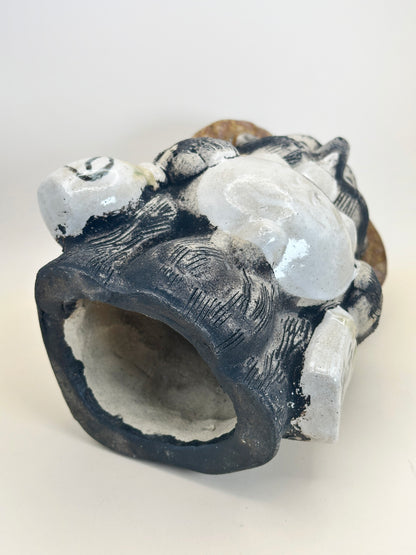 FT263 - Vintage Shigaraki-yaki tanuki 信楽焼狸像