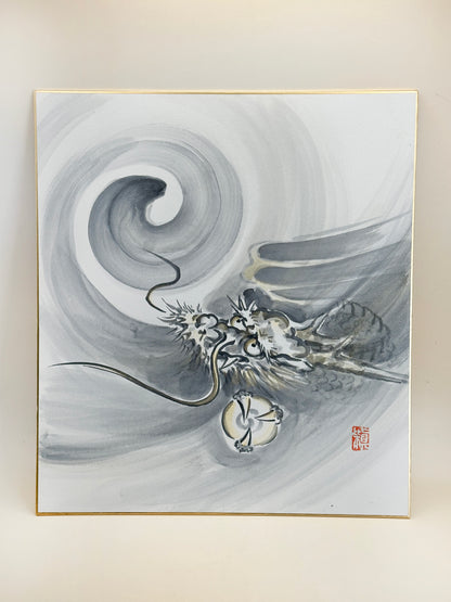 SHP97 - Shikishi artwork of Rising Dragon 昇龍
