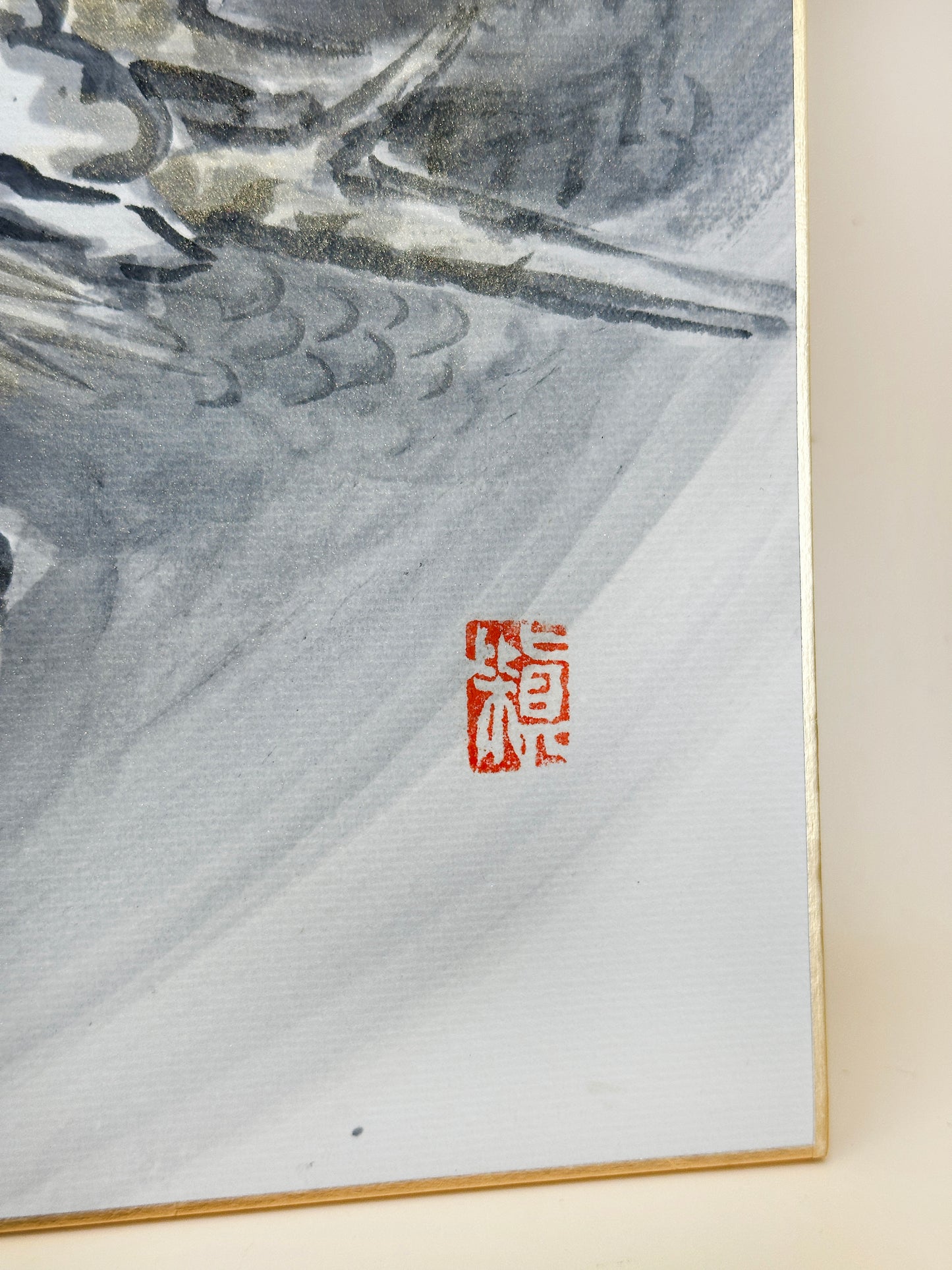 SHP97 - Shikishi artwork of Rising Dragon 昇龍