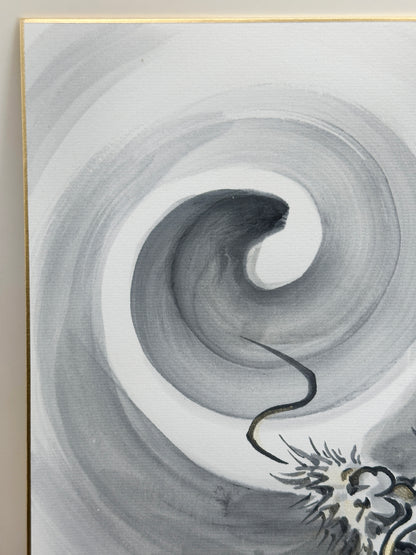 SHP97 - Shikishi artwork of Rising Dragon 昇龍