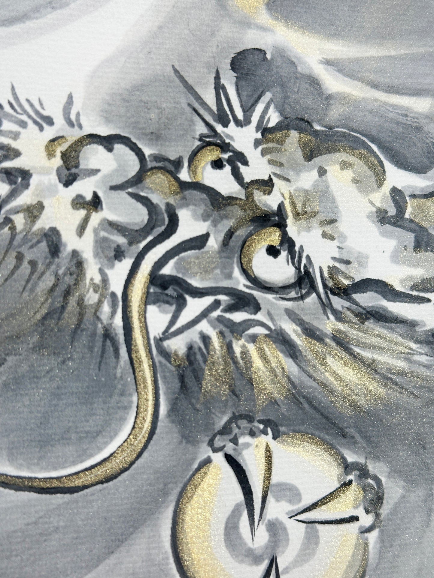 SHP97 - Shikishi artwork of Rising Dragon 昇龍