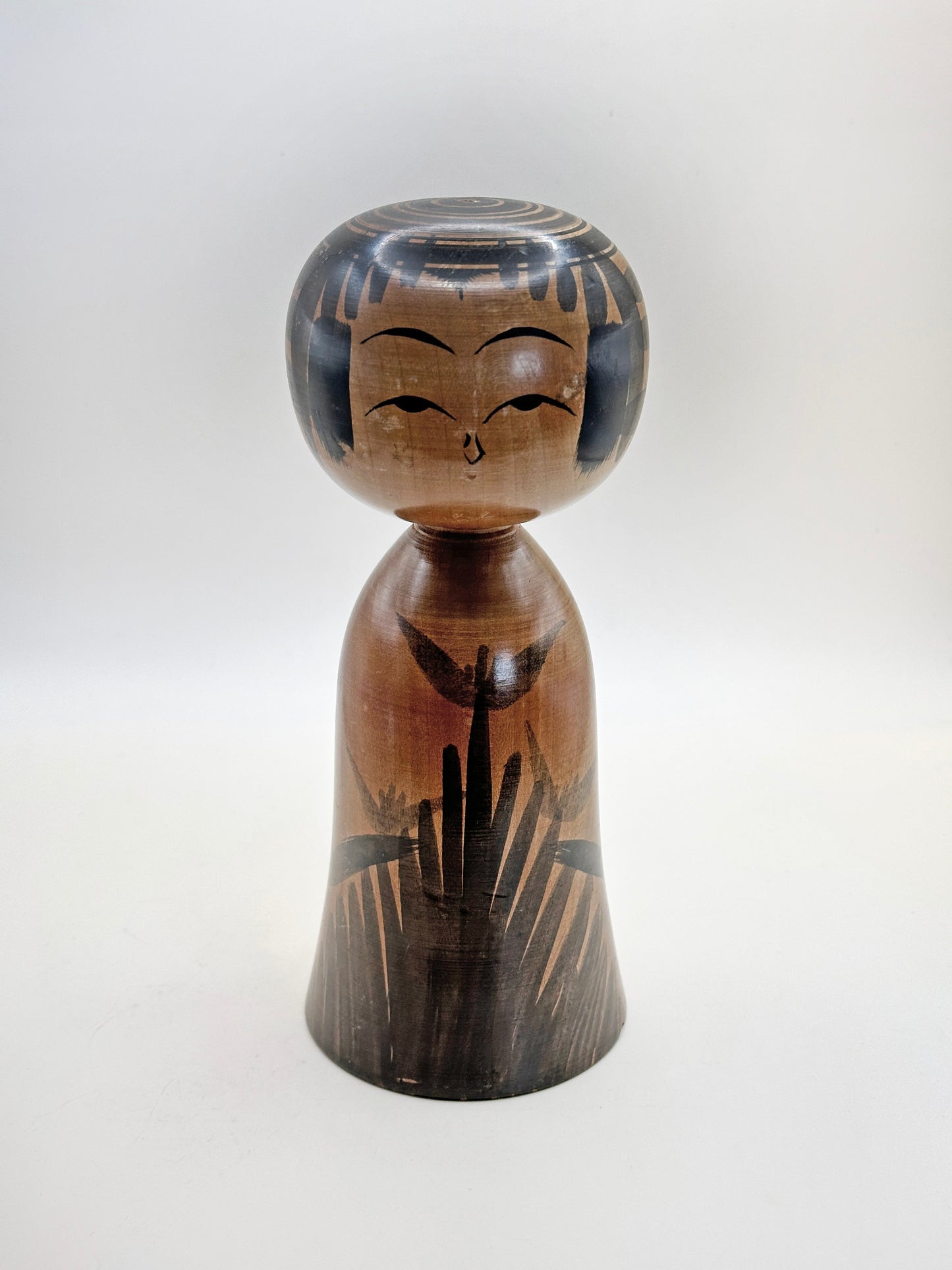 K20106 - Yajirō-style Kokeshi by Hisashiro Niiyama 新山久城
