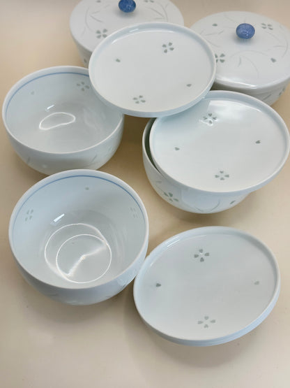 TB122 - Lidded Porcelain Tea Cup Set by Kōzan-gama 幸山窯