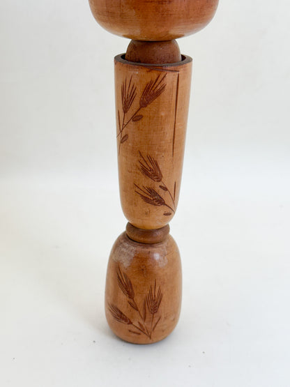 K25217 - Sōsaku Kokeshi by Kishi Sadao 岸貞男