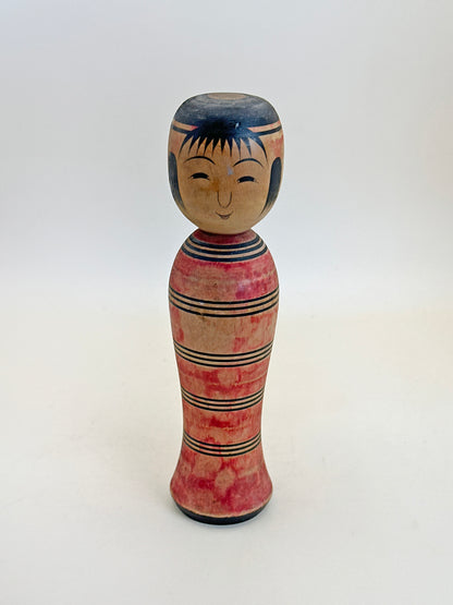 K15106 - Tsuchiyu-style kokeshi by Hiromichi Saito 斎藤弘道