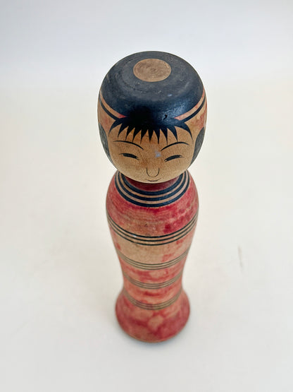 K15106 - Tsuchiyu-style kokeshi by Hiromichi Saito 斎藤弘道