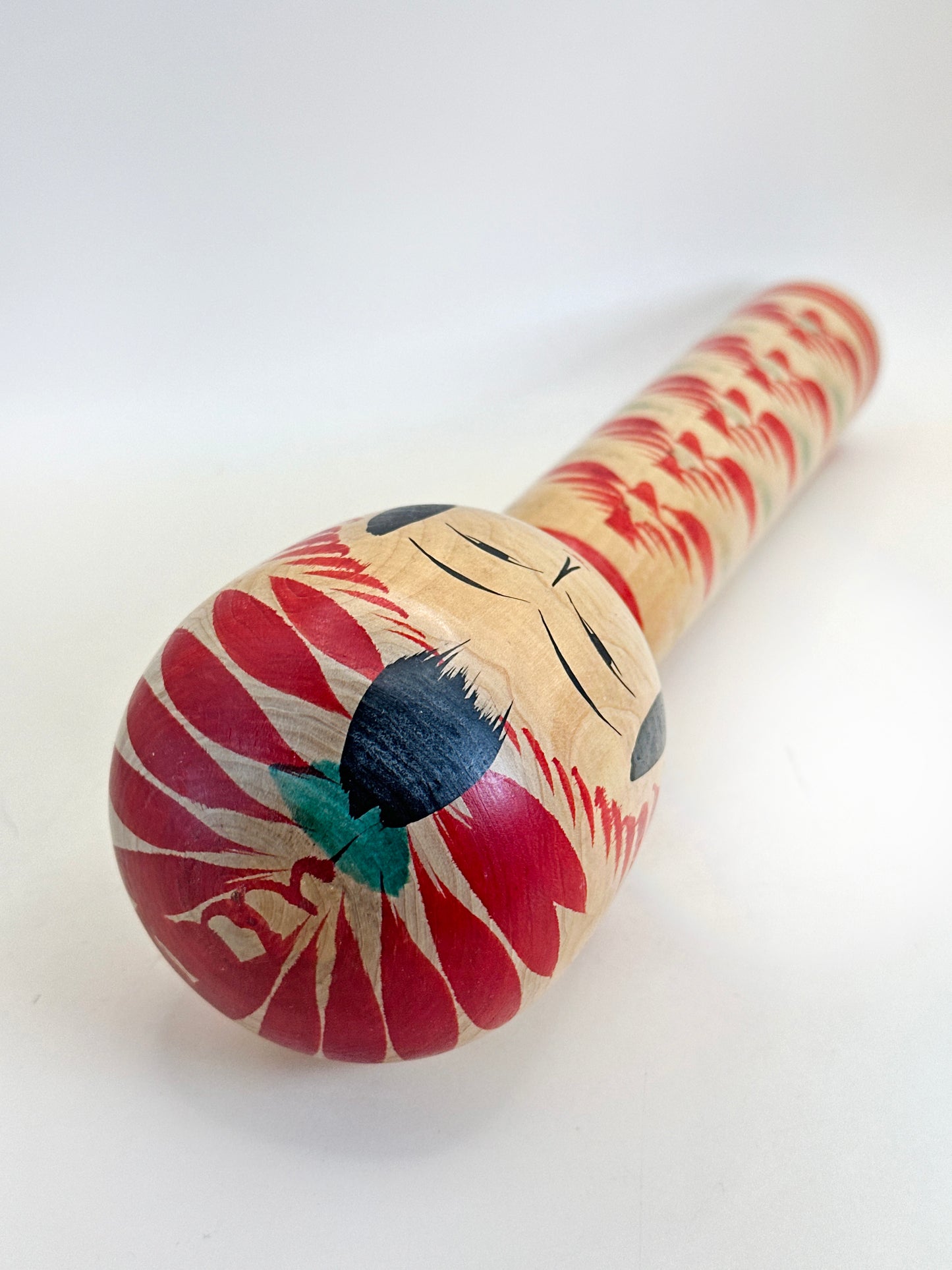 K30020 - Traditonal Togatta Kokeshi by Koichi Sakuta 作田孝一