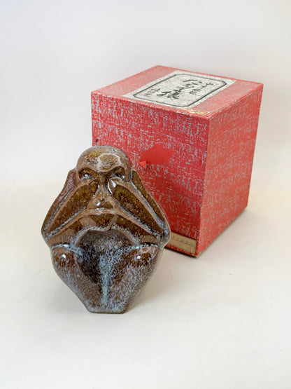 FT404 - Mizaru ceramic figure by Kohama Kiln 古浜窯