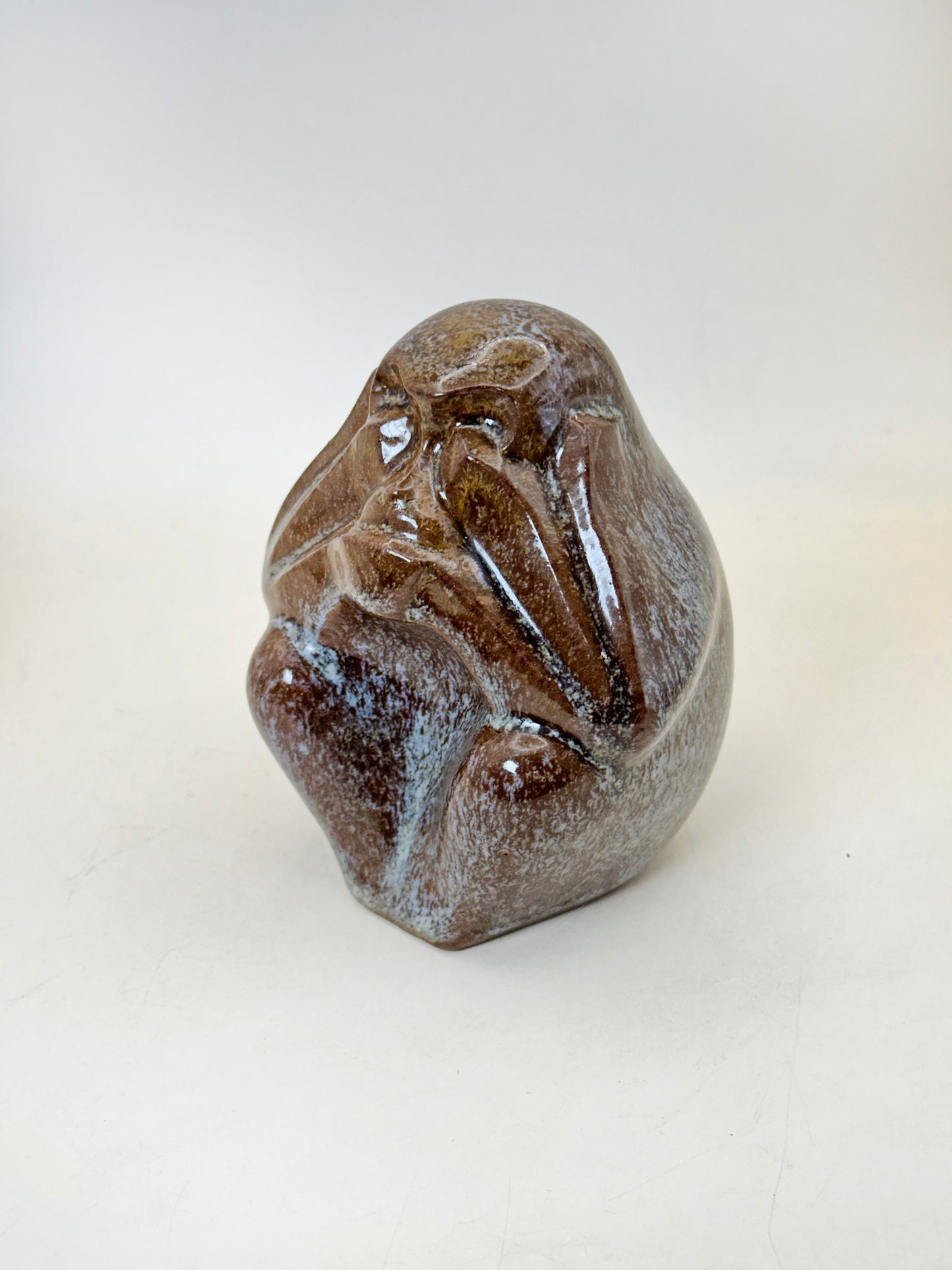 FT404 - Mizaru ceramic figure by Kohama Kiln 古浜窯