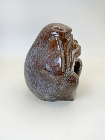 FT404 - Mizaru ceramic figure by Kohama Kiln 古浜窯