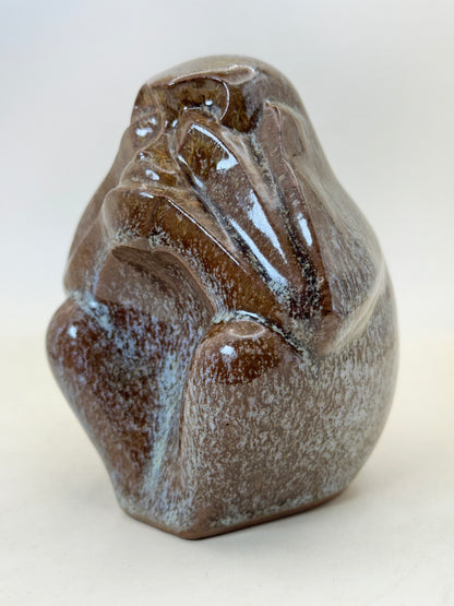 FT404 - Mizaru ceramic figure by Kohama Kiln 古浜窯