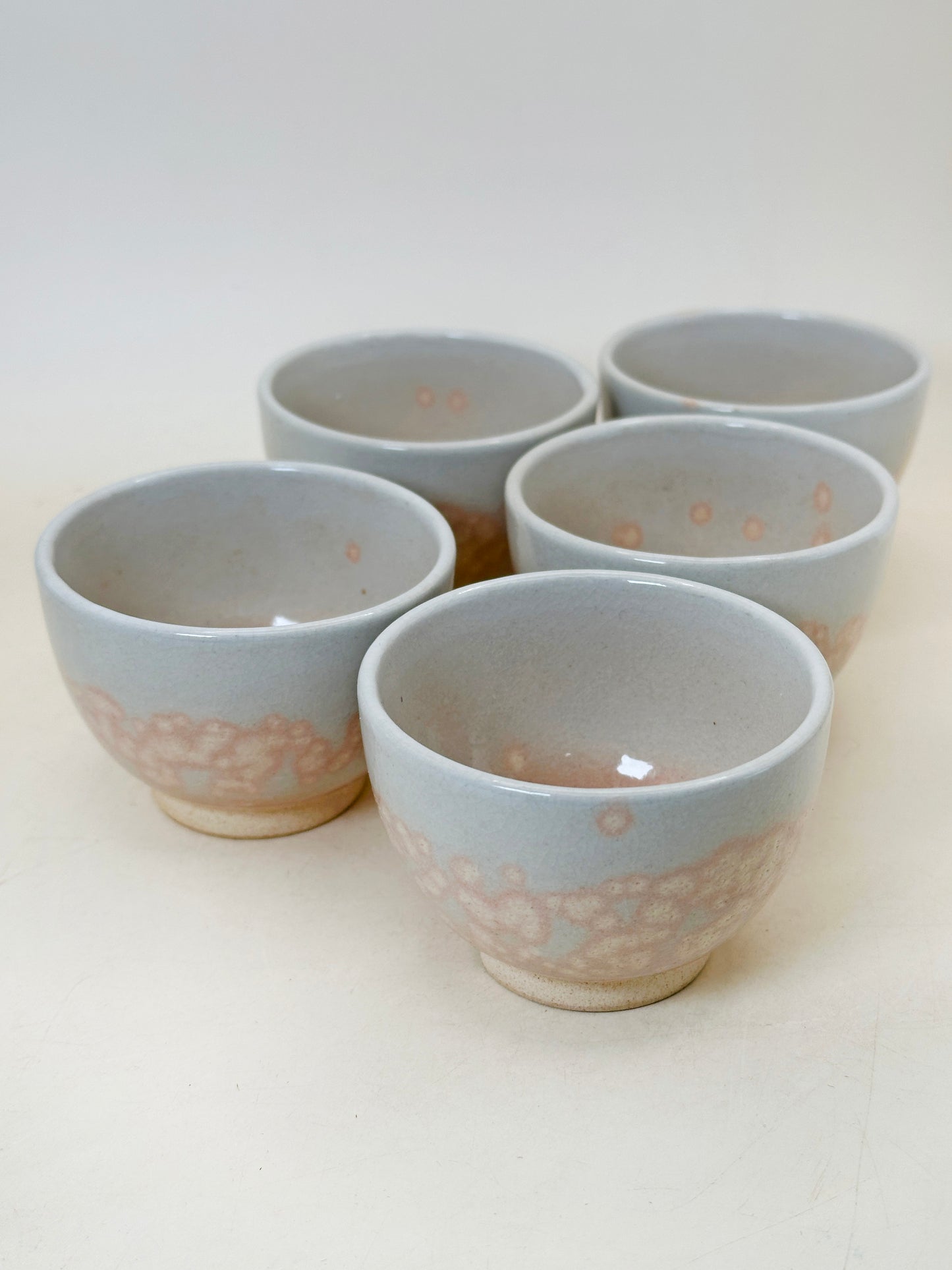 TB244 - Juego de tazas de té Hagi-yaki de Tenpōzan 萩焼