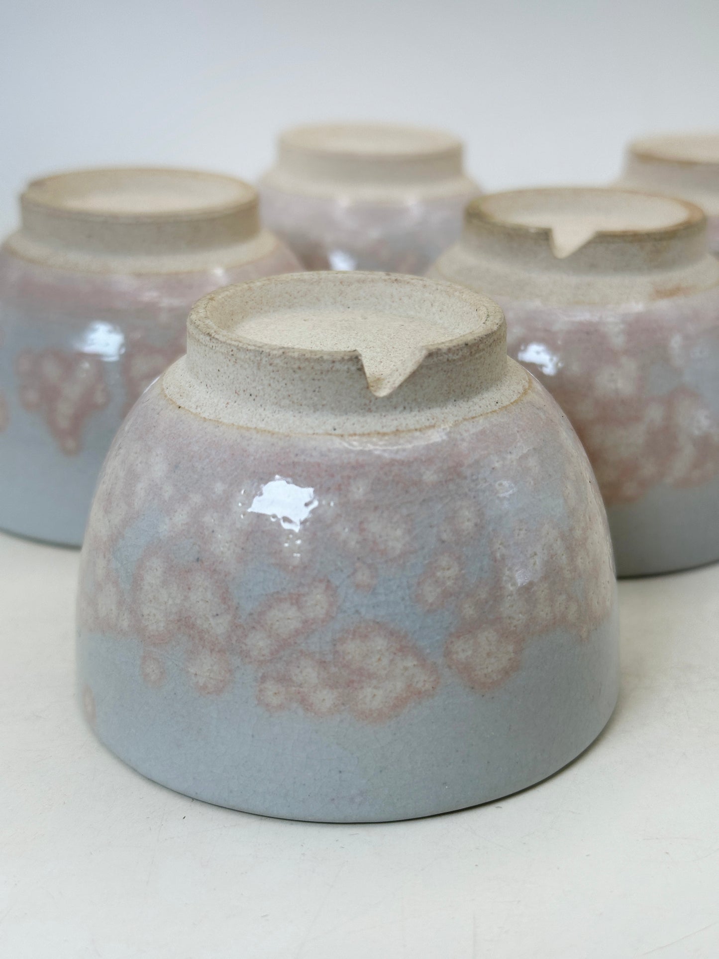 TB244 - Juego de tazas de té Hagi-yaki de Tenpōzan 萩焼