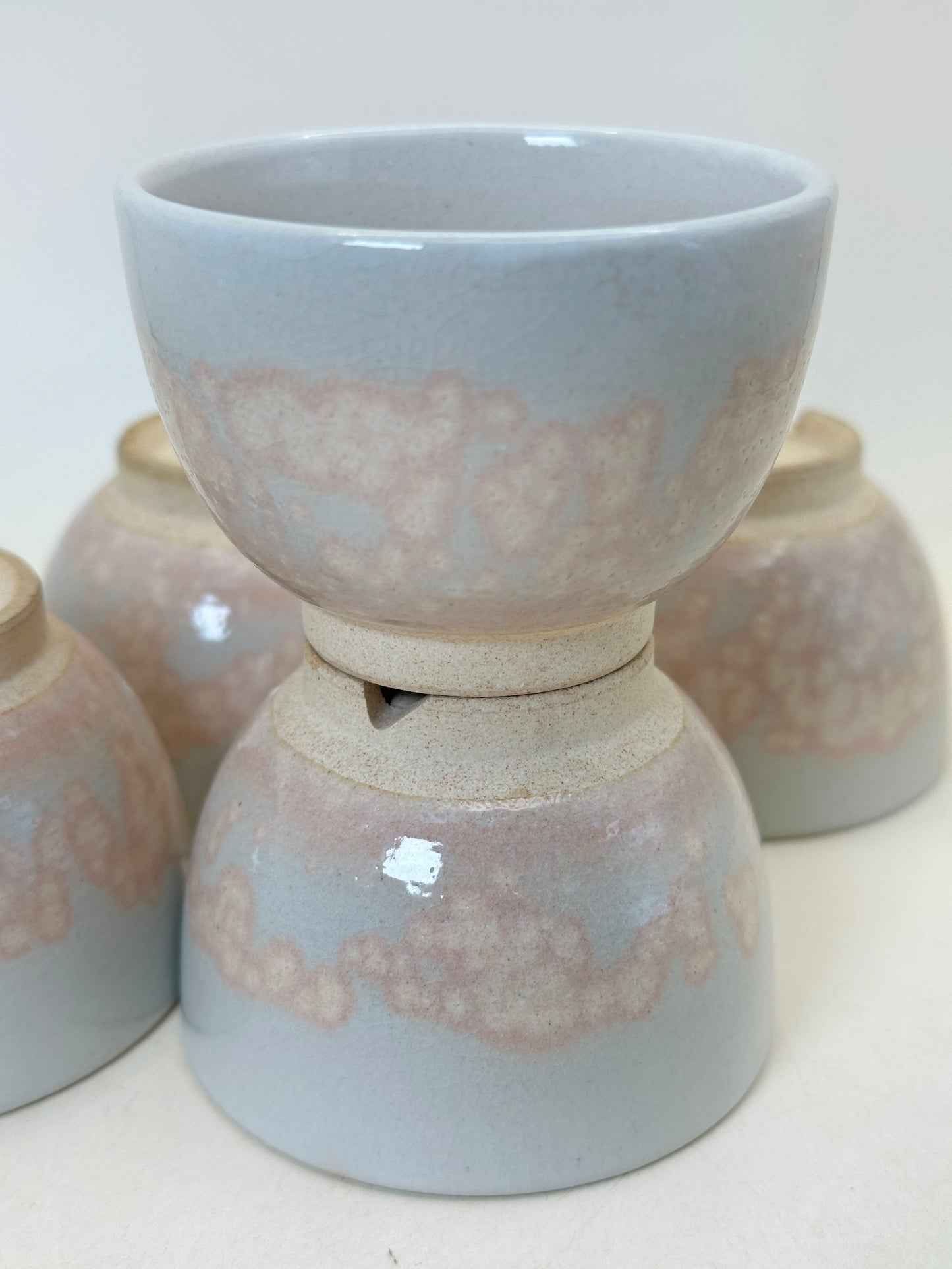 TB244 - Juego de tazas de té Hagi-yaki de Tenpōzan 萩焼