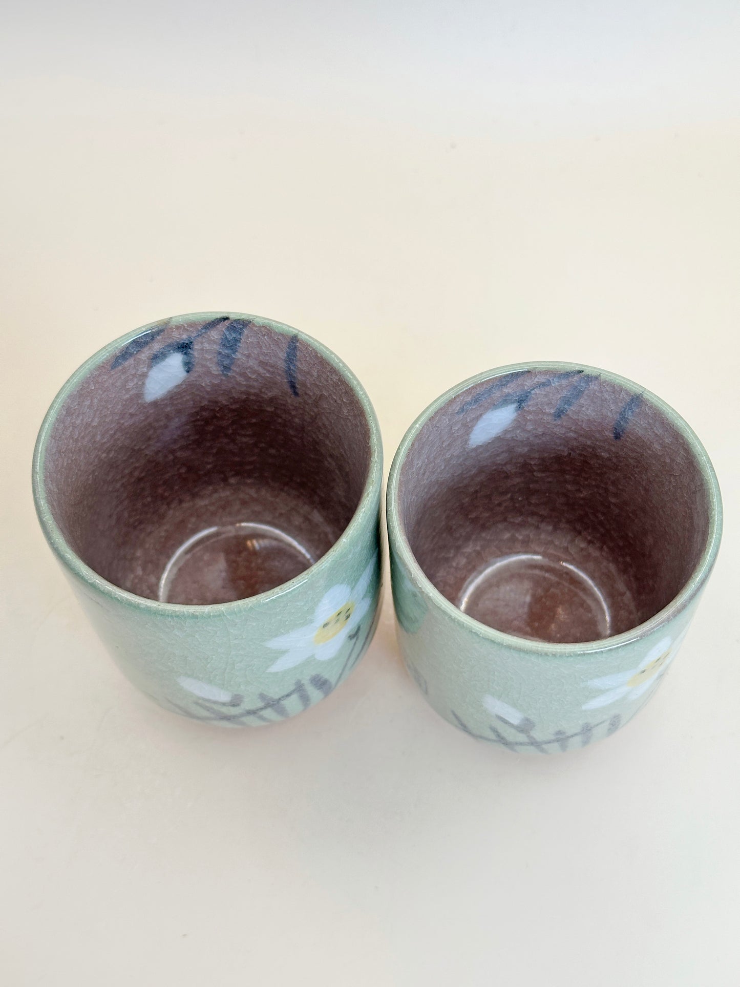 TB130 - Yunomi Tea Cups - Water narcissus 水仙