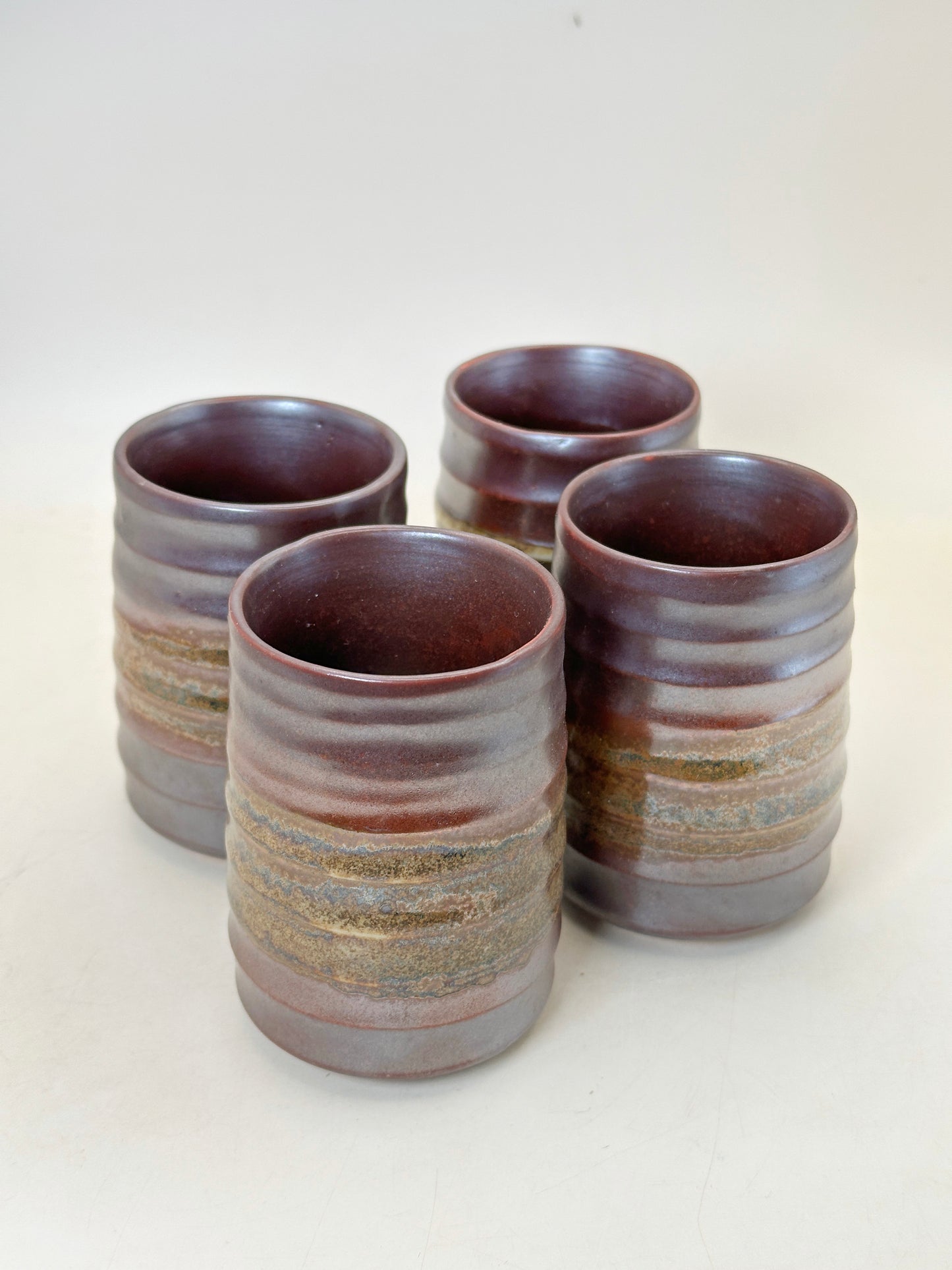 TB246 - Vaso yunomi recto Shigaraki-yaki 信楽焼
