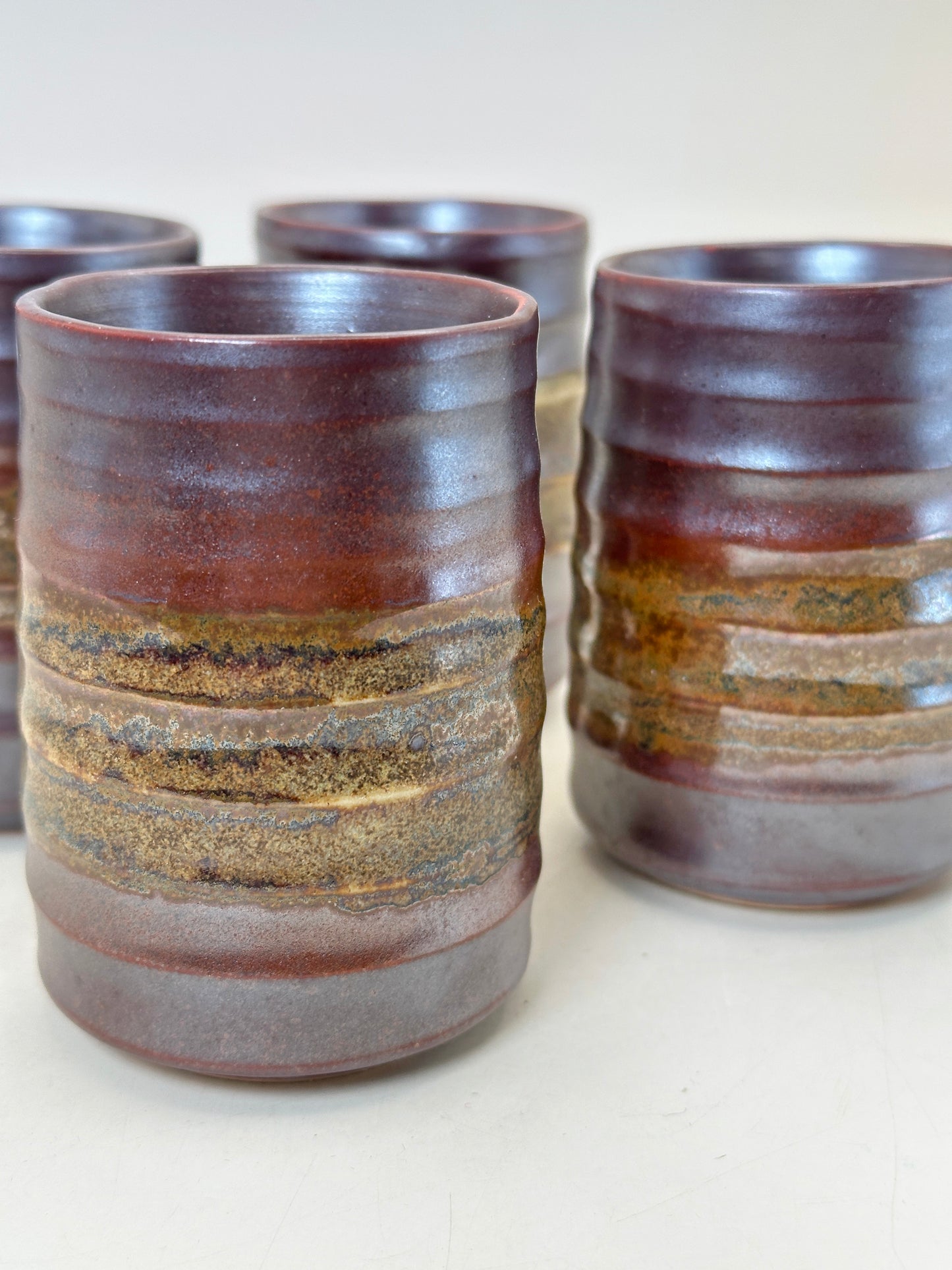 TB246 - Vaso yunomi recto Shigaraki-yaki 信楽焼
